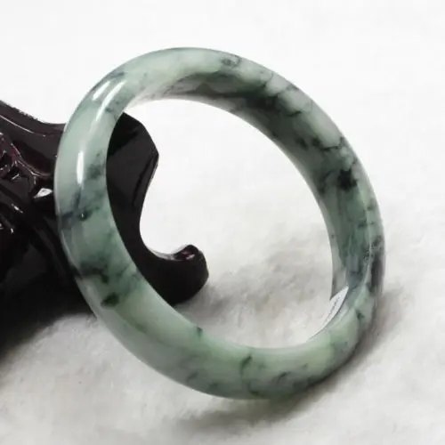 

2661 Certified Grade "A" Natural Green Jadeite Jade Gems Bangle Bracelet