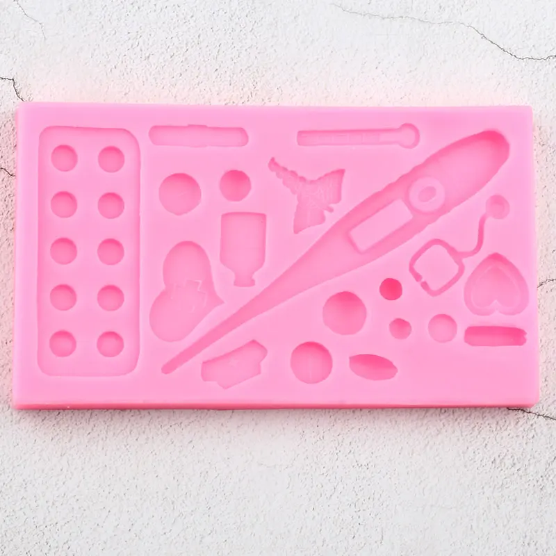 3D Медицинские силиконовые формы для сахара кекса Топпер помадка форма для украшения торта инструменты Fimo глина конфеты форма для шоколадной мастики