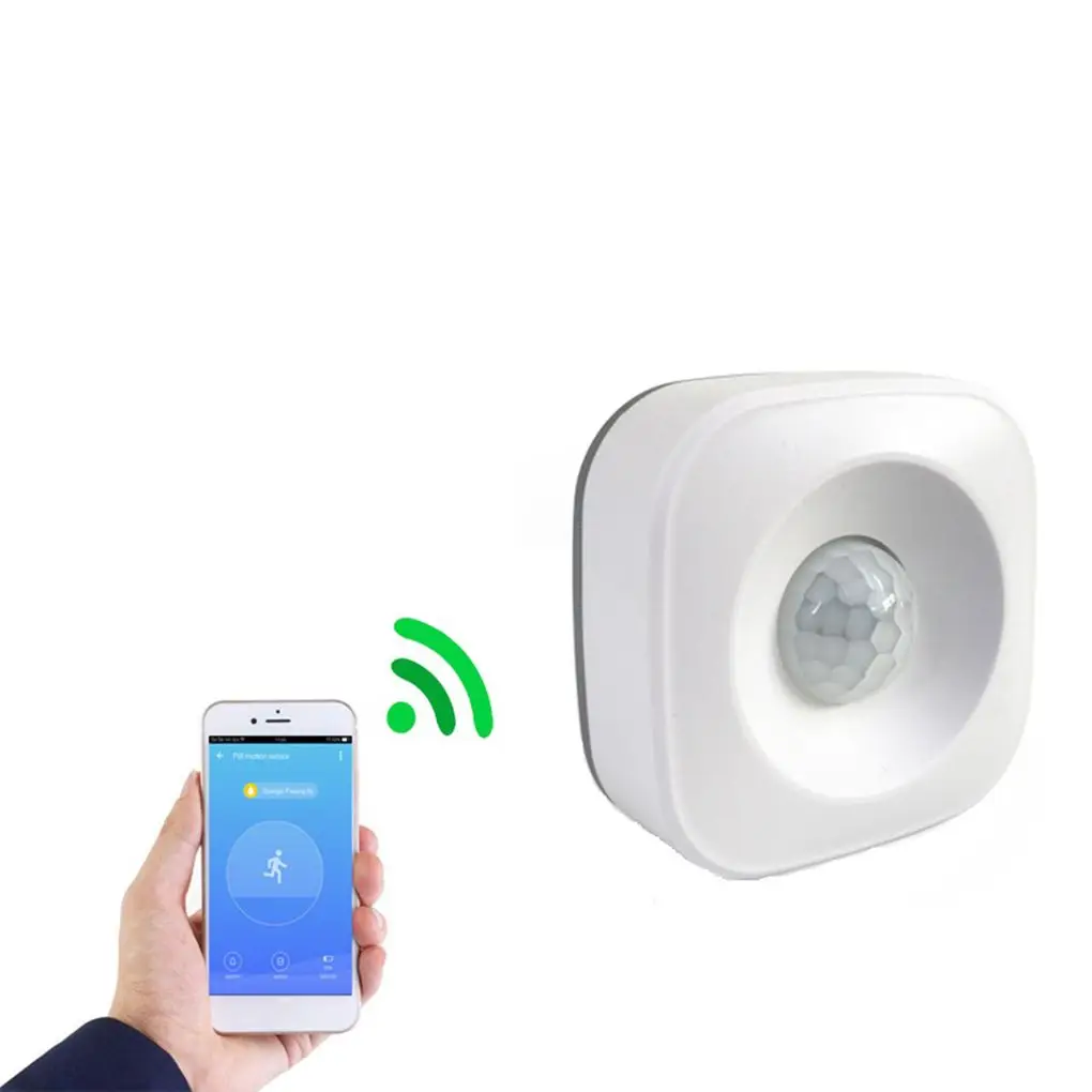 

WiFi Infrared Human Body Sensor Switch PIR Motion Sensor Detector Slim Profile Anti-theft System