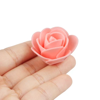 

100pcs/set 4cm Mini Foam Rose Artificial Flower Multicolor Rose Wedding Flower Decoration Fake Rose Flower Craft Dropshipping A