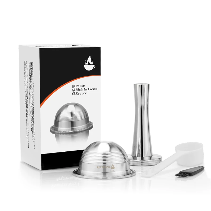 Reusable Coffee Capsule Filter Sets For NESPRESSO Vertuolline GCA1coffee Machine