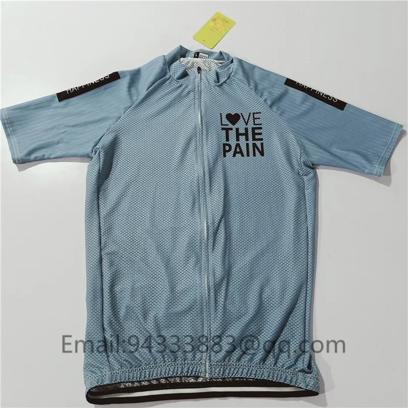 LOVE THE PAIN high quality cycling jersey summer men bike shirt breathable quick-drying mesh sweatshirt maillot ciclismo hombre