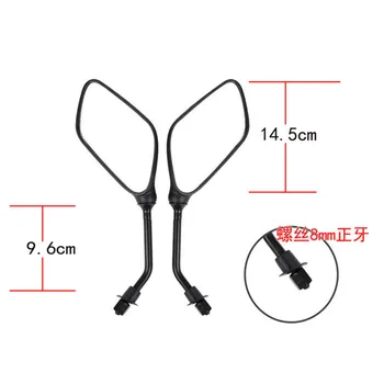 

Black Motorcycle Rearview Mirror Motorbike Reflective Mirror Universal Accessories for Yamaha Honda Kawasaki Harley 8mm 10mm