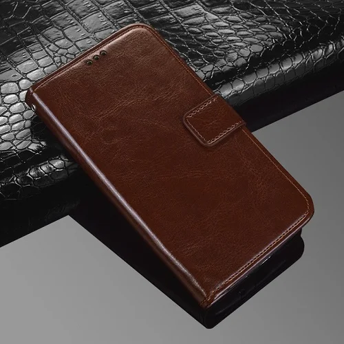 Флип-Капа для coque zte Blade Z10 Чехол кожаный и силиконовый кошелек Подставка Сумка для zte A512 A506 чехол для телефонов задняя Кожа Fundas сумка - Цвет: brown