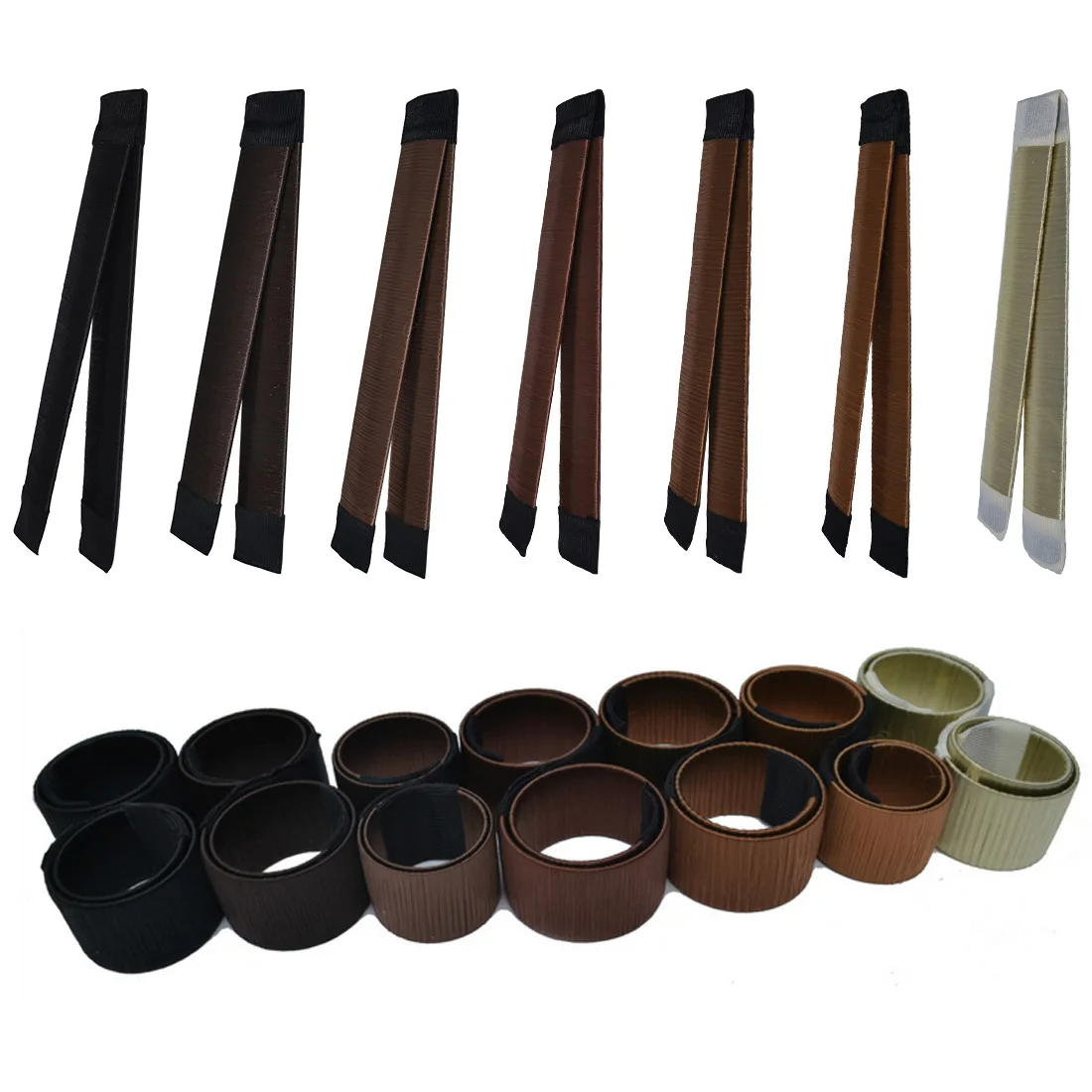 الشعر كعكة دونات الأزياء الفرنسية مجعد تصفيف الشعر Braider كليب عصا كعكة جديلة صانع تصفيف الشعر لوازم تصفيف الشعر كيت النساء
