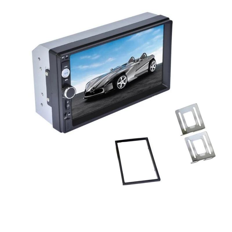 Mirror Link 2 din 7 'Автомагнитола с сенсорным экраном MP5 SD/FM/USB/AUX/Bluetooth автомобильная аудиосистема для камеры заднего вида дистанционное управление - Цвет: C