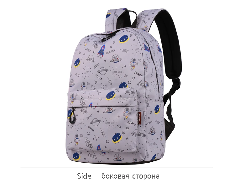 Space printing backpack for girs boys (14)