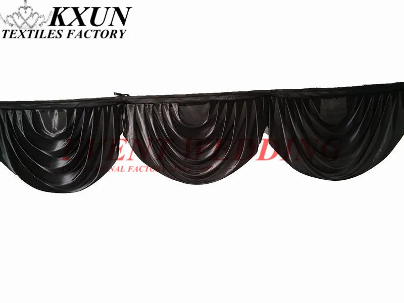 

2M 3M 6M Long Ice Silk Drape Swag Decoration For Event Party Wedding Backdrop Curtain Stage Background