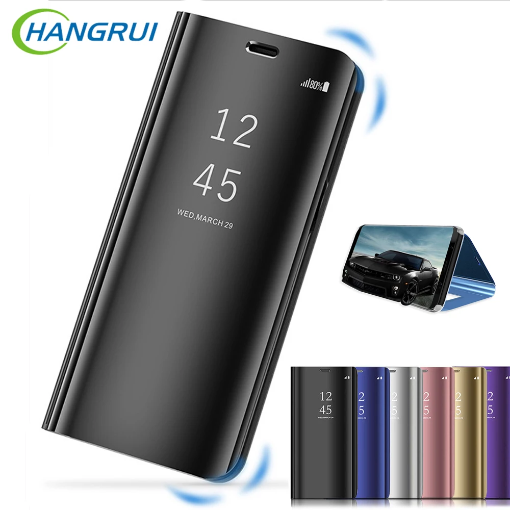 

Smart Mirror View Case For Xiaomi Redmi 6A 4X Note 7 5 5A 6 Pro Flip Leather Stand For Xiaomi Mi 9 8 SE Lite Poco F1 Full Cover