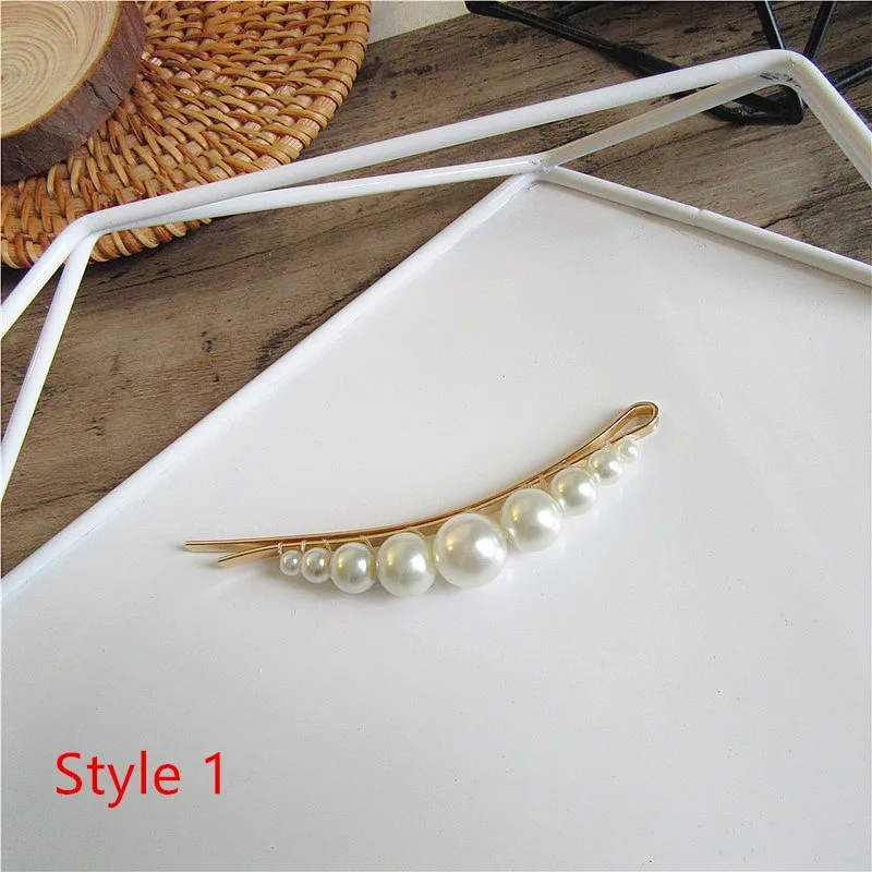 1PC Fashion Pearl Hair Clip Women Hairpin Girls Hairpins Barrette Headwear Hairgrip Hair Accessories Dropshipping New Arrival