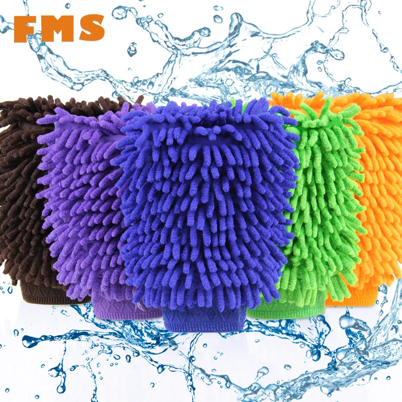 Car Care Ultrafine Fiber Chenille Soft Towel Microfiber Car Wash Glove Car Cleaning Tool Mitt car detailing limpieza automovil