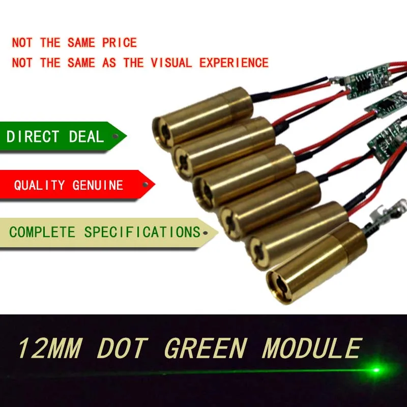 

532nm  Green laser module laser head device stage light laser tube hit point laser positioning sight 20mW