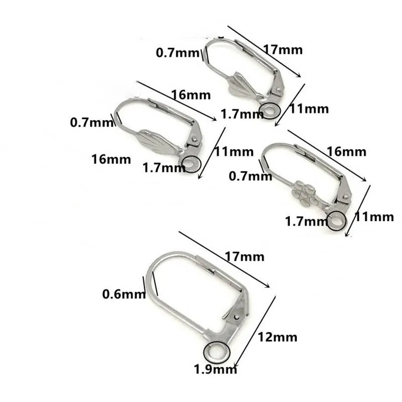 20 шт. серьги с французским замком из нержавеющей стали, европейский стиль, застежка для ушей, аксессуары для рукоделия, украшения, серьги, база, поиск