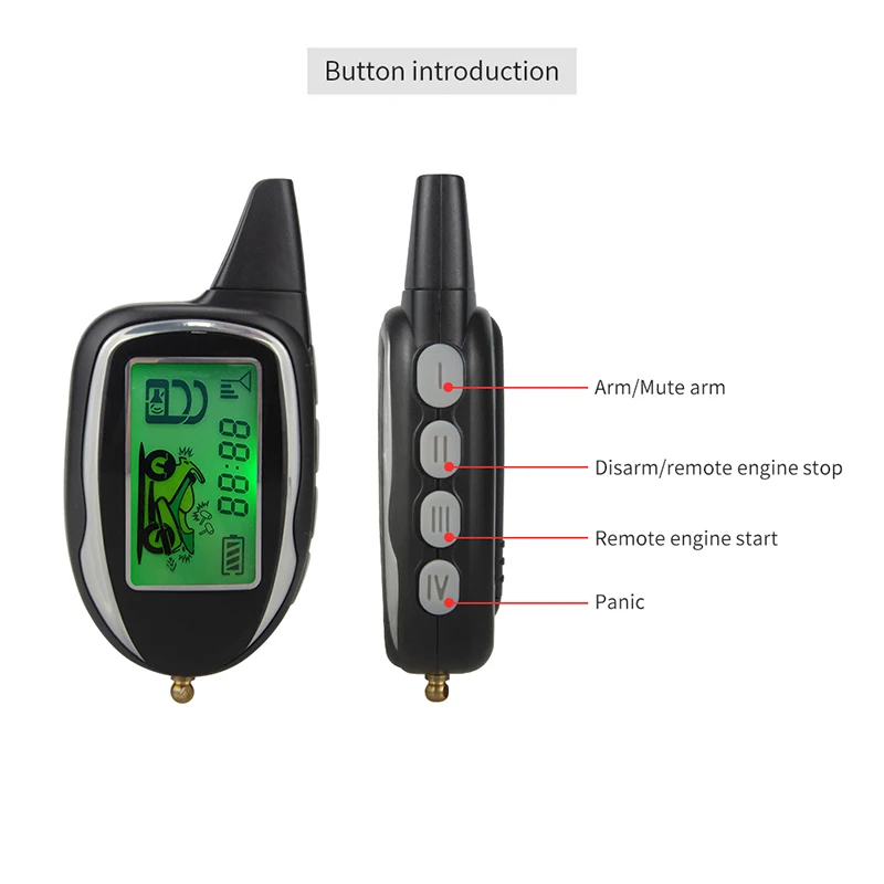 Высокое качество 2 способа системы сигнализации мотоцикла датчик движения датчик удара ЖК-дисплей дисплей противоугонные аварийной снятия удаленный запуск двигателя