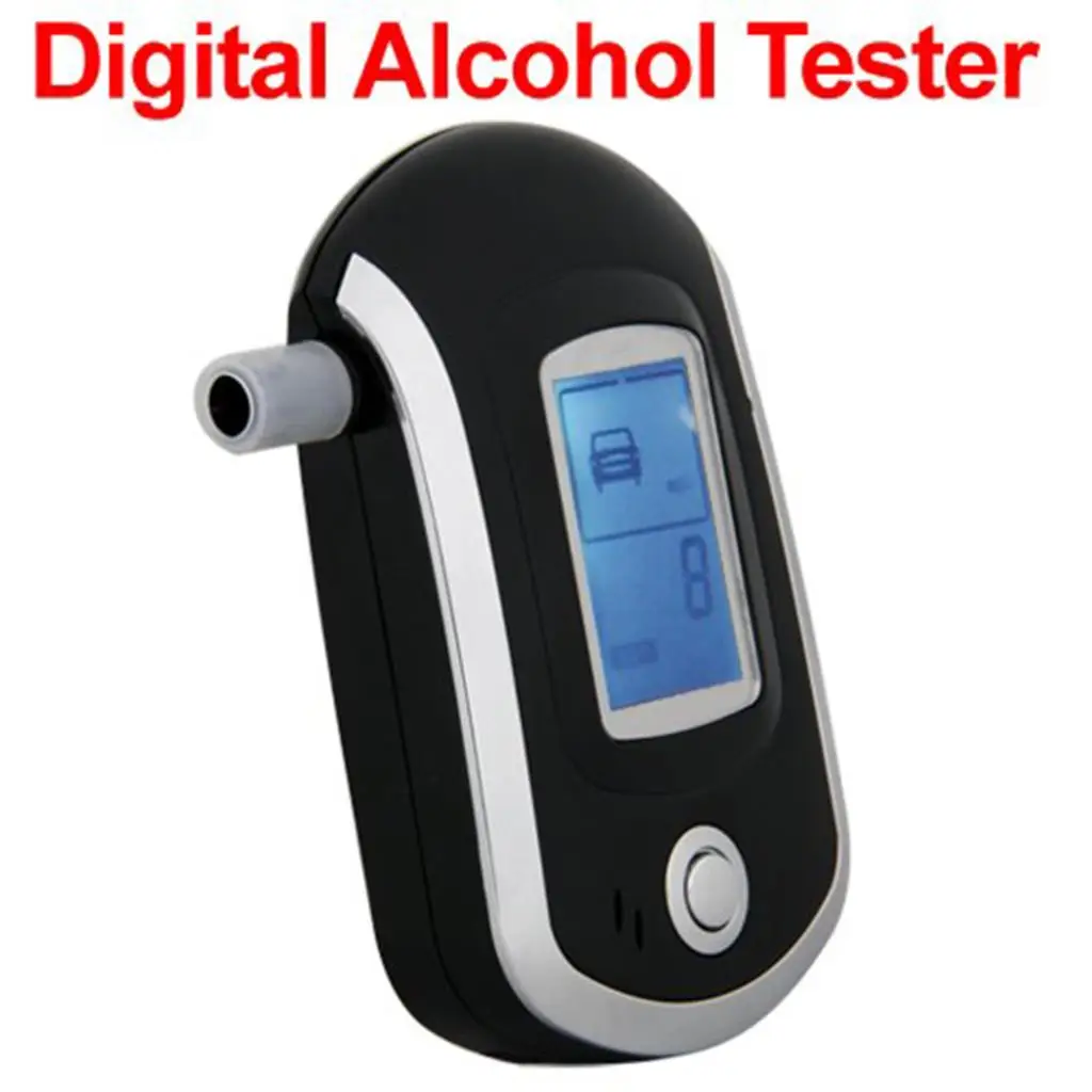 Dewtreetali الشرطة lcd الكحول النفس الرقمية تستر الكحول محلل الكحول breathalizer