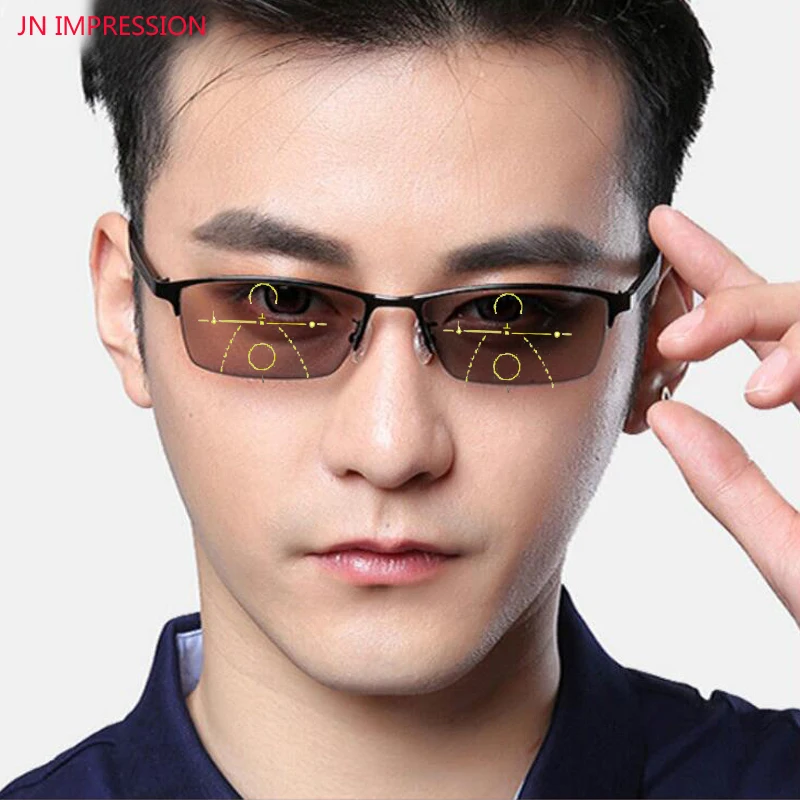 JN IMPRESSION Progressive Smart zoom glasses Transition Photochromic
