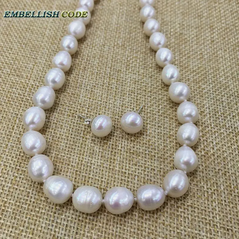 Low Price 9-10mm White Pearl Necklace 