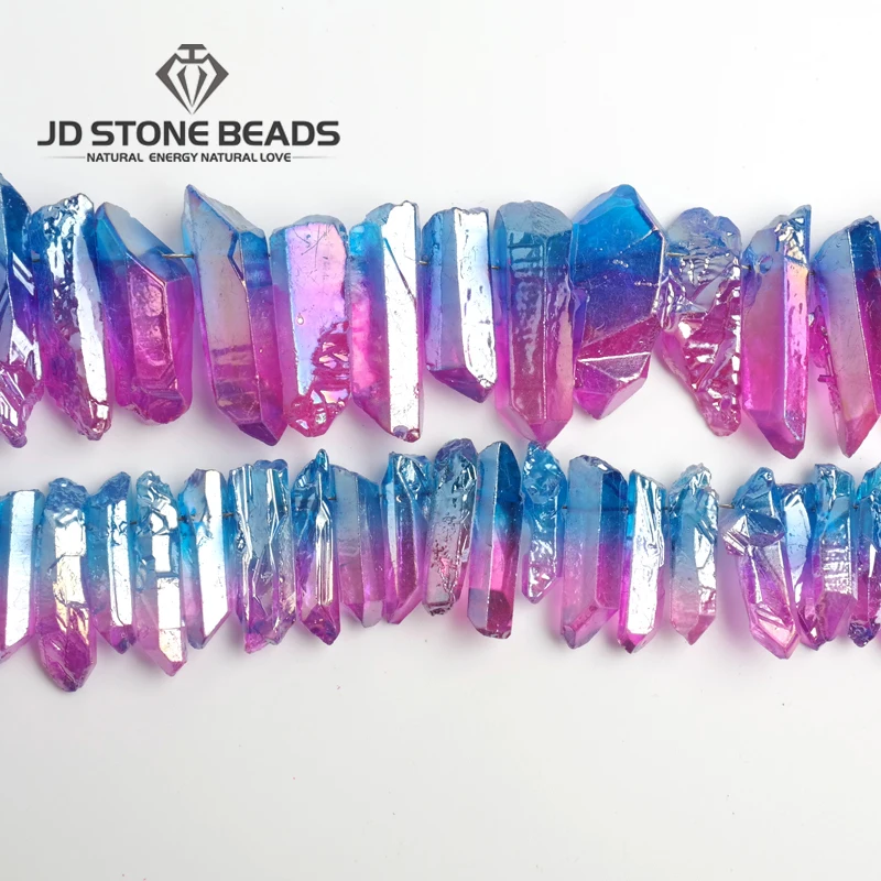 

JD Stone Beads Free Shipping Natural Crystal Fluorite Column Ornament Hexagonal Wand Quartz Crystal Wand Healing Treatment Stone