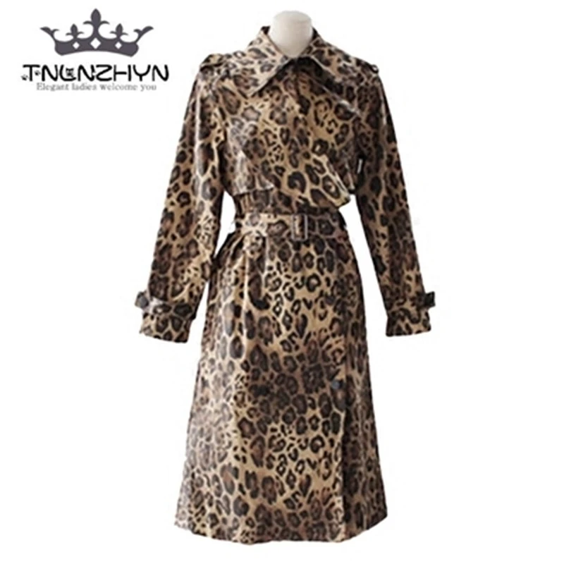 trench leopard femme