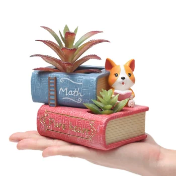 

Flavor Flowerpot Dog Pattern Flowerpot Pen Holder Storage Box Series Flower Pot Home Garden Flower Pots