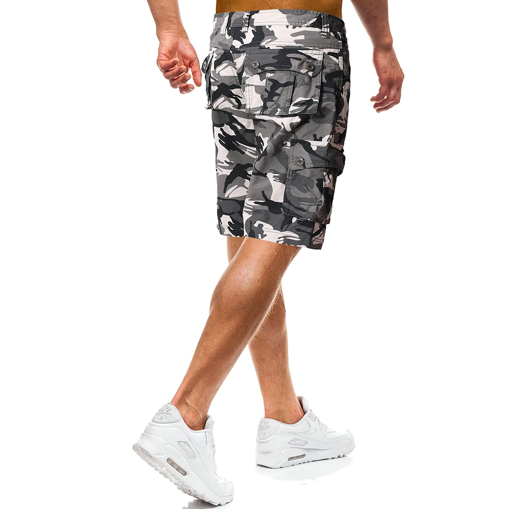 Камуфляжные свободные мужские шорты Карго Прохладный Camo летние короткие штаны