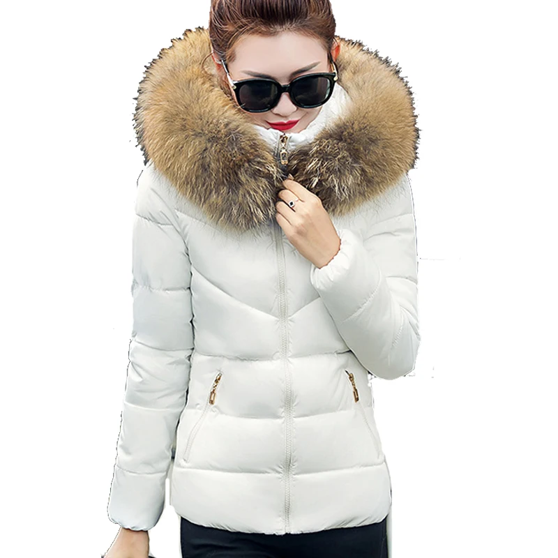 2017 женские зимние с капюшоном Куртка женская короткая теплая верхняя одежда