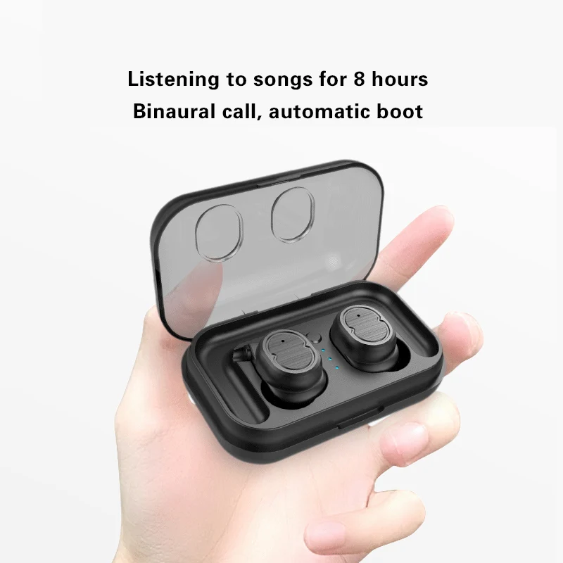 Беспроводные наушники V5.0 Bluetooth гарнитура глубокий бас стерео звук спортивные для