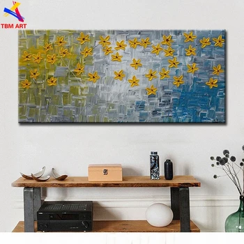 

Flower Picture Large Hand painted Modern Abstract Oil Painting on Canvas for Living Room Wall Art Home Decoration Gift SL089