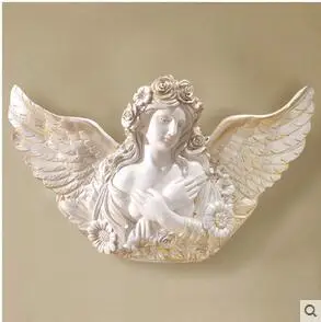 

European angel hanging vase wall act the role ofing wall coverings Creative living room porch TV setting wall decoration acces