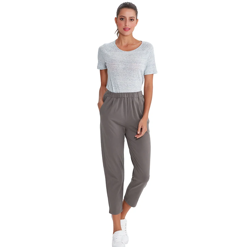 

Eco-friendly cotton spandex pants women pants sport women pants women autumn pants M30215