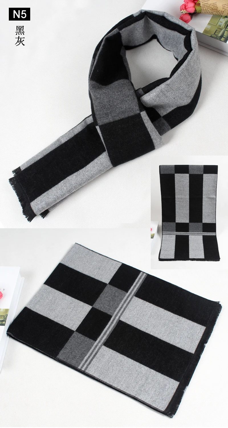 Fashion design men women plaid Scarf high quality Neckerchief Winter Warm Soft Shawls Wraps Unisex Scarves шарф плед шарфик black scarf mens