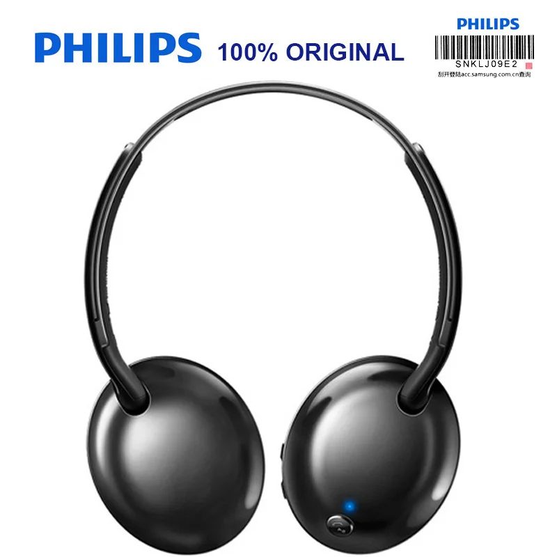 Philips беспроводная гарнитура SHB4405 с Bluetooth 4,1 литий-полимерный регулятор громкости для Iphone X Galaxy Note 8 официальный тест