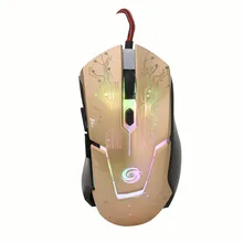 Лучшая цена 2400 Точек на дюйм 6D пуговицы светодиодный Проводная Мышь для портативных ПК