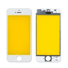 4,0 дюймов Стекло для iPhone 5 5C 5S Сенсорный экран ЖК-дисплей спереди touch Панель Стекло Внешний объектива Экран Digitizer+ рамка