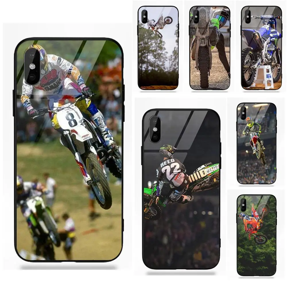 Мотокросс Supercross Stickerbomb для Apple iPhone 5 5C 5S SE 6 6S 7 8 Plus X XS Max XR Мягкий ТПУ оправа