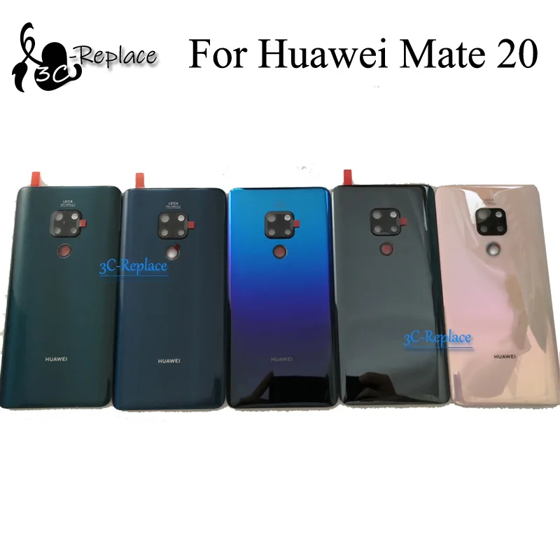 Для huawei Коврики 20 HMA-L09 HMA-L29 HMA-AL00 задняя Батарея крышка дверца батарейного Корпус задняя Стекло объектив Запасные части