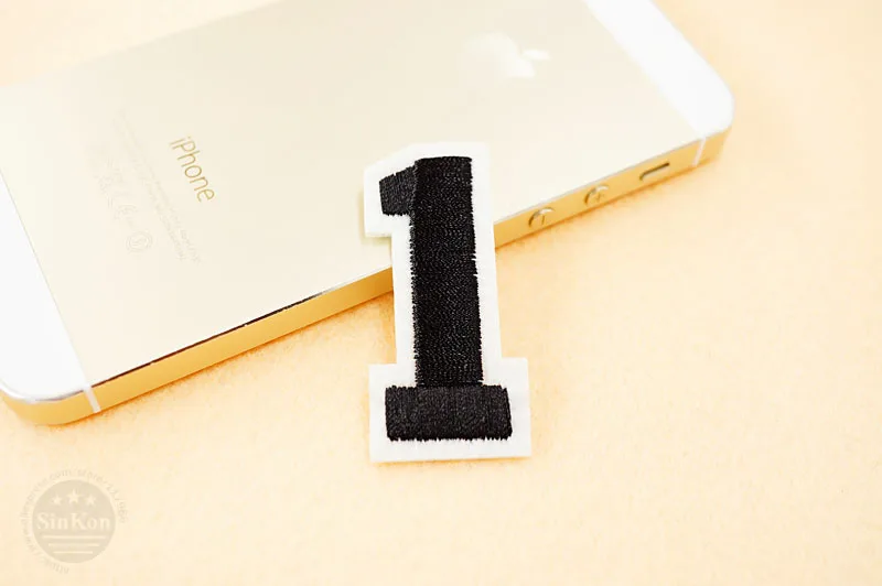 Number: 0 1 2 3 4 5 6 7 8 9 Size:3.8*5cm Patch Embroidered Applique Sewing Clothes Stickers Garment Apparel Accessories Synthetic Leather