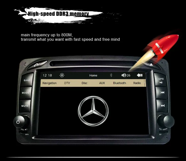 Cheap 7" Capacitive Screen Original UI Car DVD GPS Player For Mercedes Benz W203 W208 W209 W210 W463 Vito Viano 21