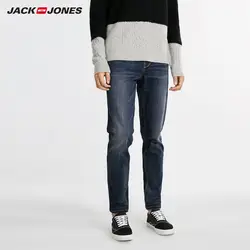 JackJones для мужчин Зимние лайкра-смесь стрейчевый облегающий джинсы бизнес повседневное стрейч тонкий классический брюки, джинсовые штаны