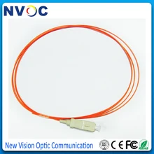 100 шт./лот, 1,5 м 0,9 мм куртка ПВХ мм 50/125 SC UPC волоконно-оптическая косичка, SC/UPC многомодовый симплексный волоконный кабель