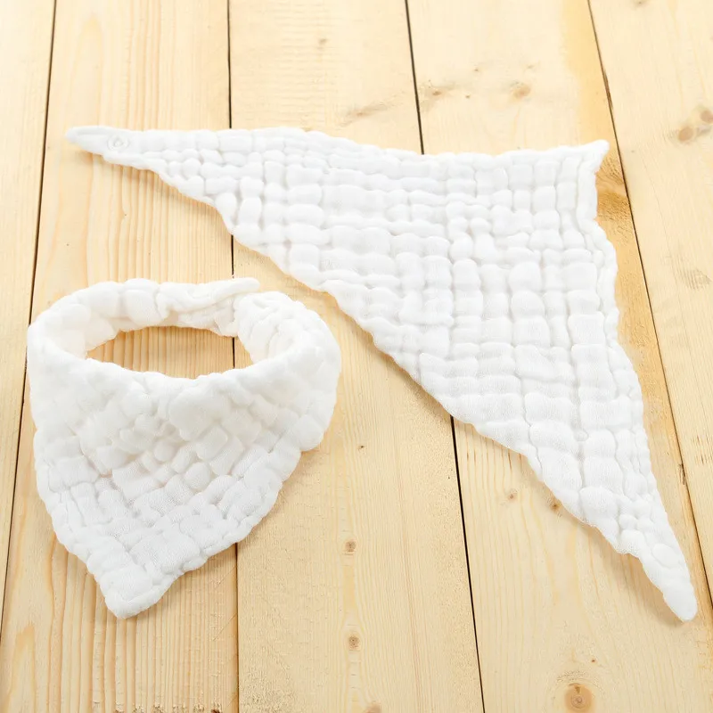 Newborn Cotton Bib For 6-layer Towel Gauze Muslin Washcloth Bib Baby Washcloth Pure Cotton Wshed Towel Infant Baby Stuff