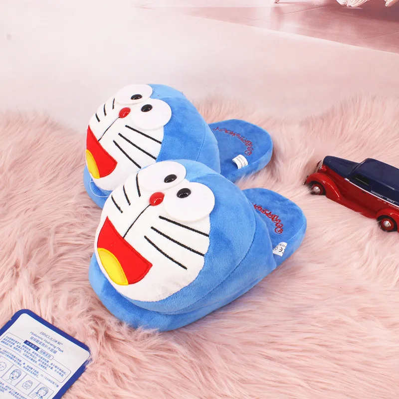 Doraemon/хлопковые тапочки домашние зимняя женская обувь с героями мультфильмов