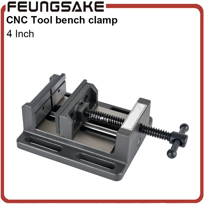 

4 inch cnc bench screw mini pliers small feeding screw machine woodworking bench vice, flat-nose pliers for Clip clamping tool