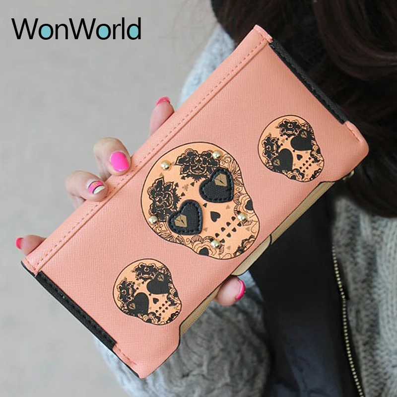 

2018 Fashion Prints women organizer wallets zipper long cash pocket cellphone Card holder Luxury famous designer female wallets