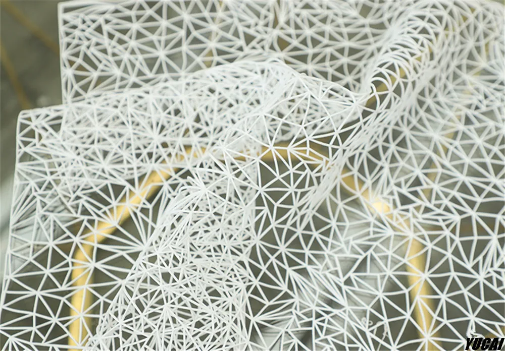 49x43 см трехмерная композитная космическая перспектива креативная сетчатая ткань выдолбленная Текстура DIY