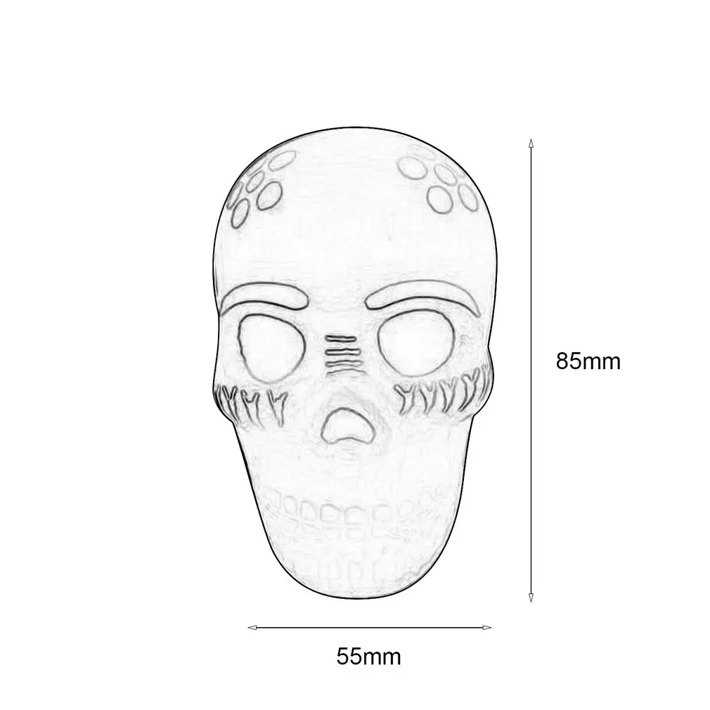 8.5CM Squishy Halloween Skull Head Slow Rising Soft Colorful Squeeze Bread CakeKid Christmas Toy Gift Anti-Stress Toys
