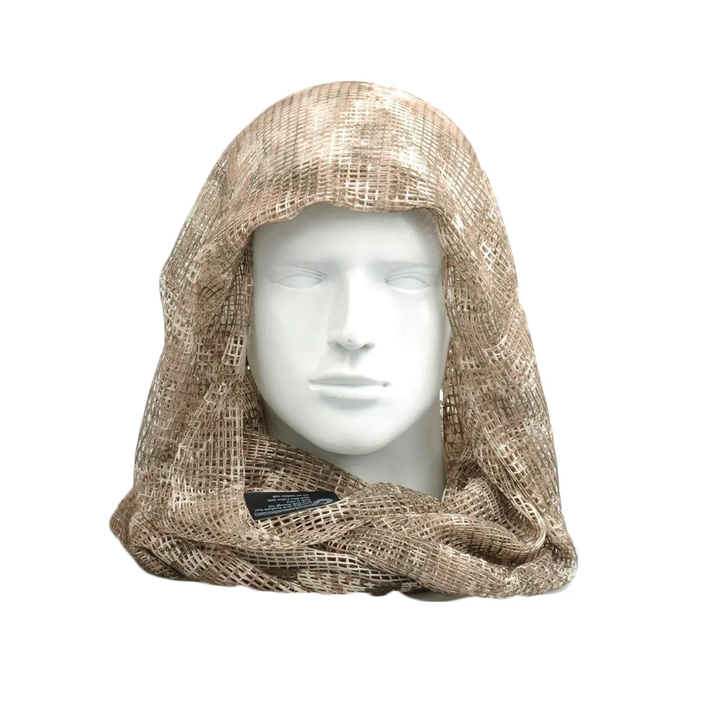 Vehemo хлопок оливковое маска для защиты лица полевое, для выживания шарфы для женщин тактический шарф сетчатый ветер