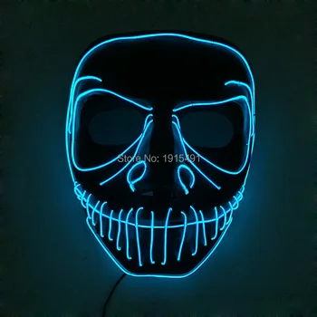 

Led Strip Luminous Predator Mask Horror Party Supplies Scream Mask Cosplay Joker Hockey Festival Party Breakdance Show Favors