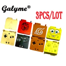 3 шт./партия, популярный пластиковый чехол для GBAGB SP для GameGB Boy Advance SP, сменный корпус, оболочка, экран, объектив для Triforce, ограниченный рисунок