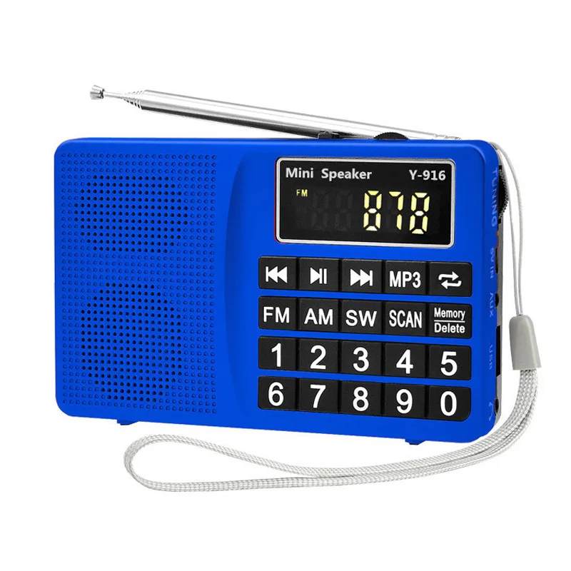 K-MIC Беспроводной мини Динамик FM/AM/SW многополосный Портативный пожилых цифровая